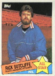 1985 Topps Baseball Cards      720     Rick Sutcliffe AS